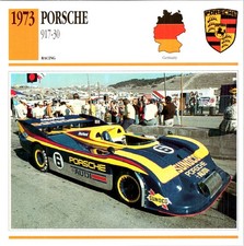 Porsche 917-30 Can-Am Trading Card 1973 Sunoco Livery Mark Donohue Penske