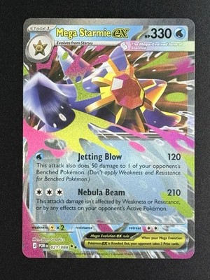 Mega Starmie ex 021/088 Me03: Perfect Order Holo 1T