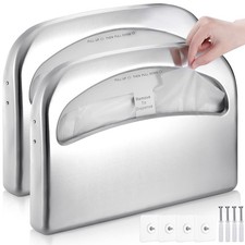 2 Sets Toilet Seat Cover Dispenser Wall Mount Commercial Toilet Seat Cover Ho...