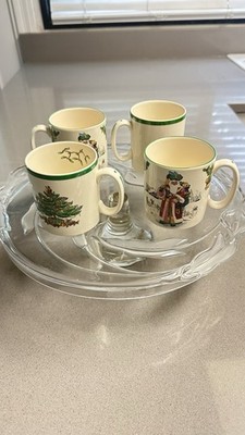 Spode Santas Around the World German Santa Claus Mugs Set of 4 England