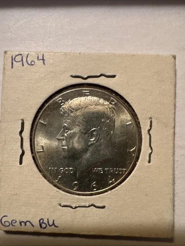 KENNEDY 90%Silver HALF DOLLAR 1964 P -AU Condition +Uncirculated Condition