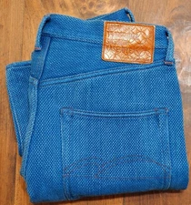 Studio D'artisan 14oz Indigo Kase-Dyed Sashiko Jeans (1791U). Size 31 Mint