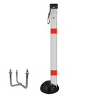 Parkpfosten PARKY AR 700, zum Einbetonieren, mit Dreikantschloss, 90 cm hoch