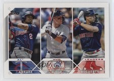 2023 Topps Series 1 League Leaders Luis Arraez Aaron Judge Xander Bogaerts 0e3x