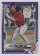 2021 Bowman Draft Chrome Purple Refractor 157/250 Tyler McDonough #BDC-3 16zo