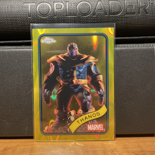 2025 Topps Chrome Marvel Giallo Lava Thanos #158