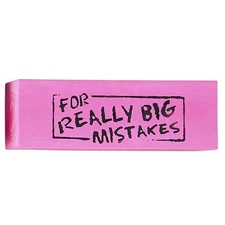 Rhode Island Novelty - JUMBO BIG MISTAKE WEDGE ERASER (6 inch) - New