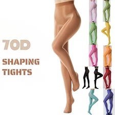 220lbs Plus Size Oil Shiny Pantyhose 70d Shaping Tights Dance Yoga Stockings