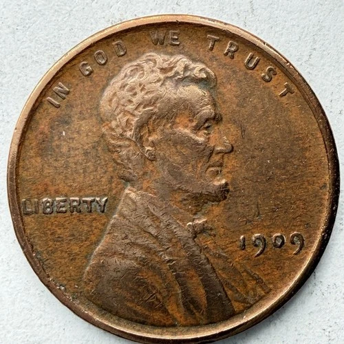 1909 VDB Wheat Cent VF Details Nice Circulated Copper U.S. Coin Great Details