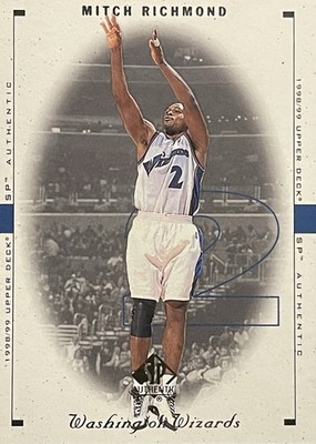 1998-99 SP Authentic MITCH RICHMOND Washington Wizards