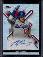 2022 Topps Finest Max Muncy Auto #FA-MM Dodgers