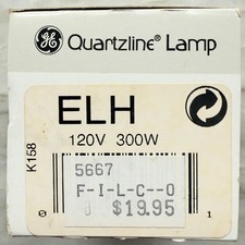 GE ELH Halogen Bulb For Kodak Carousel Slide Projector