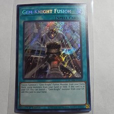 Konami Gem-Knight Fusion Spell BLMM-EN160 Secret Rare 1st Edition
