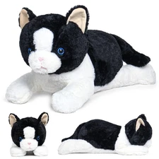 5lbs Weighted Stuffed Animals, 24in Big Cat Plush Weighted Stuffed Animal, Cu...