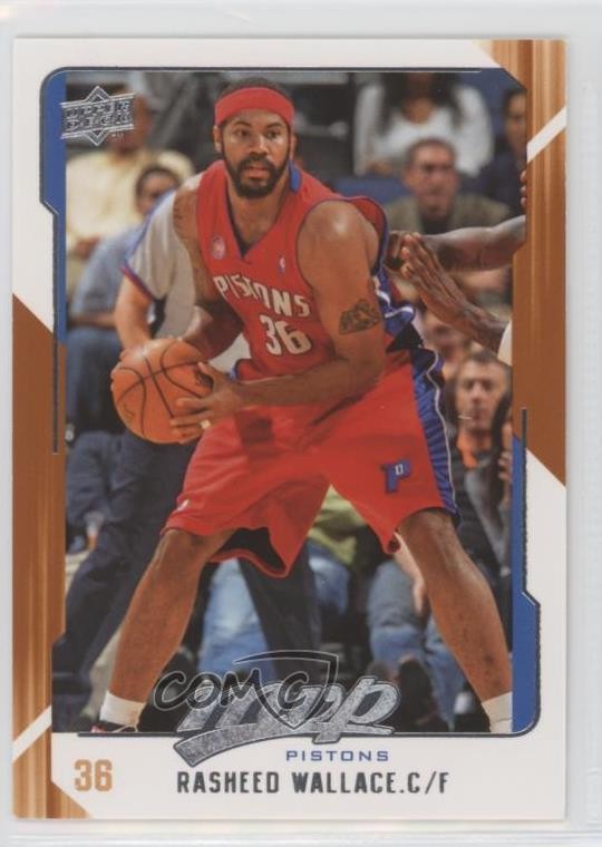 2008-09 Upper Deck MVP Rasheed Wallace #45 2u3