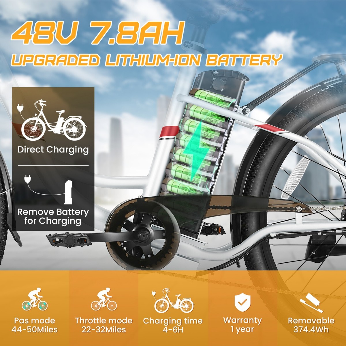 Battery Charge City E Bike SET CITY COMFORT Motor Power: Standard