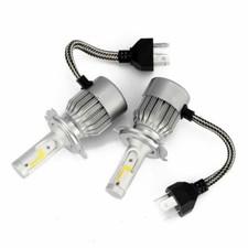 LED Auto Lampade Fari Coppia 9003 C6 Moto Kit Lampadine 36W Luce Bianca 6000k - Miniatura 3