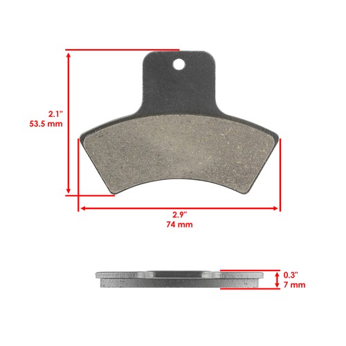 Brake Pads for Polaris Sportsman 400 2001 2002 Front Rear Brakes - Foto 3 di 7