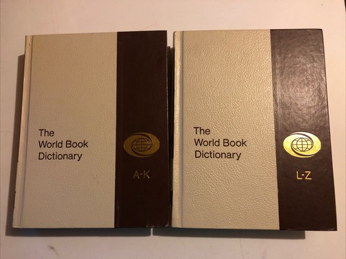 The World Book Encyclopedia Dictionary Set of 2 Vintage Hardcover 1976 Complete - 第 1/8 張圖片