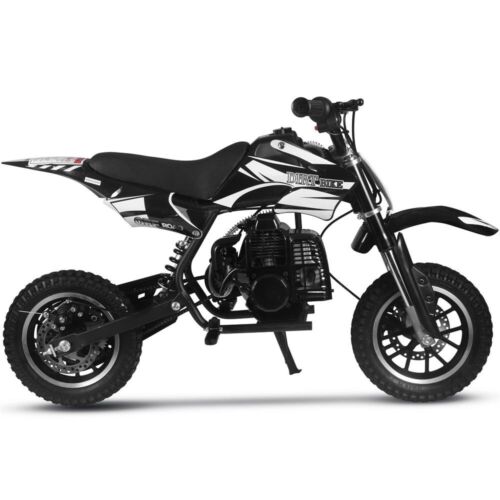 MotoTec Alien 50cc 2-Stroke Kids Gas Dirt Bike Black Ages 13+ Starter Bike ✅ - Picture 2 of 6