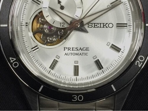 Seiko Presage Style60's SARY189 Open Heart Ivory Automatic Men's Watch - Picture 5 of 10