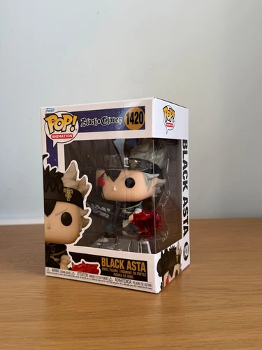 Black Asta Funko Pop #1420 from Black Clover-unopened and sent with protector 