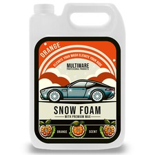 ORANGE BLAST SNOW FOAM ULTRA THICK FOAM CAR SHAMPOO VEHICLE CLEANER 5L SUPER WAX