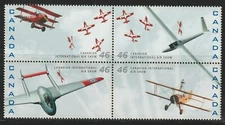 Canada #1807a-d, Canadian International Air Show, Block of 4 from Pane, MNH 1999