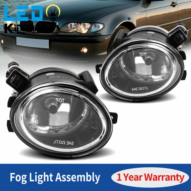 2pcs Fog Light for BMW 0105 E46 3 Series M3 9902 E39 M5 Clear Replace