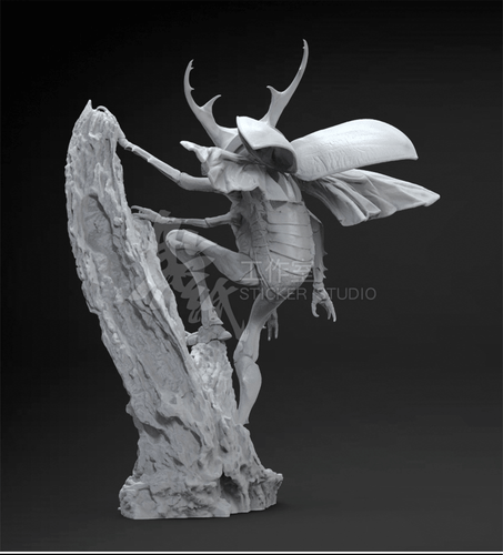 Beetle Monster Bust 3D Printing Unpainted Figure Blank Kit Model GK New In Stock - Bild 3 von 7