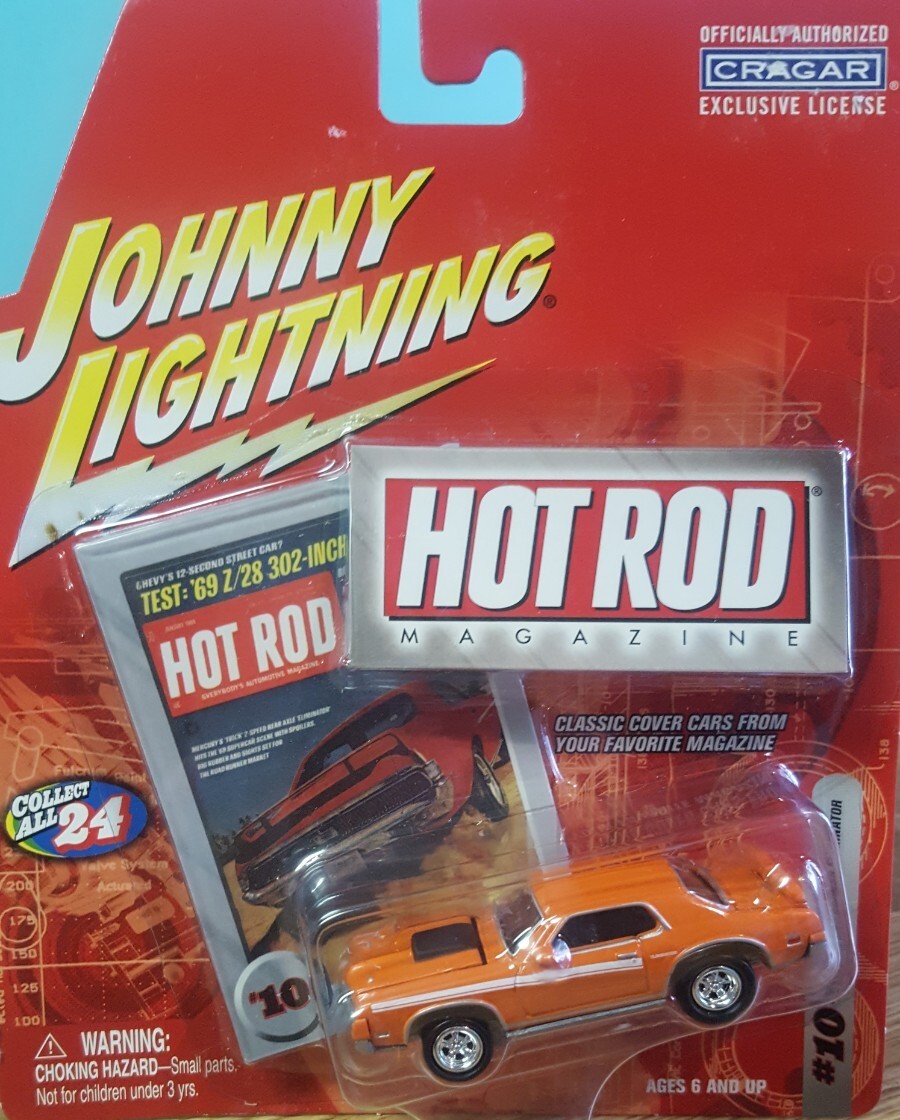 Johnny Lightning Hot Rod Magazine Hood Opens '69 Cougar Eliminator
