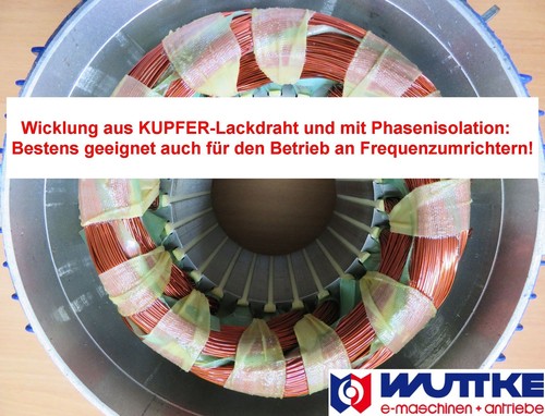 Elektromotor Drehstrom 0,75kW S6 1500/min Welle 19mm 80 B3(Fuß) - Bild 9 von 11