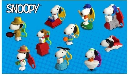 2018 McDonald's Peanuts Snoopy Happy Meal Toys Complete Set of 10 - All NIP - Picture 21 of 21