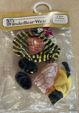 Vintage Muffy VanderBear Wear Sweet Bumble Bee Costume Wings Shoes Hat NEW