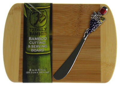 Wine Cheese Spreader Bamboo Cutting Board Hostess Housewarming Party Gift