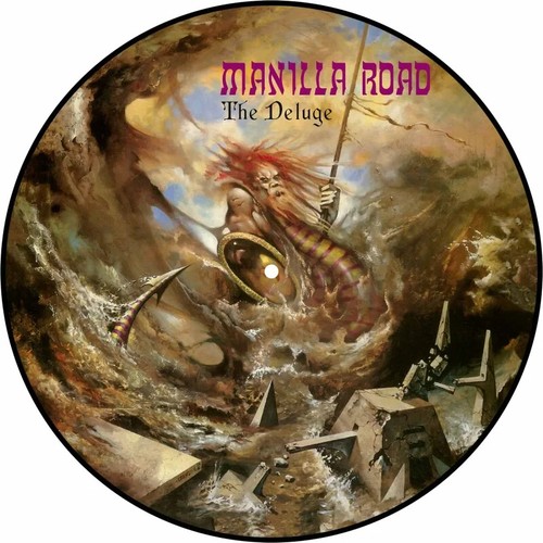 MANILLA ROAD The Deluge picture disc LP Cirith Ungol Warlord heavy METAL saxon - Picture 2 of 3