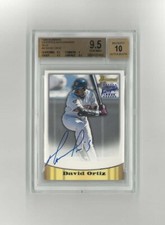 1998 Bowman David Ortiz Certified Autographs - BGS 9.5 w/ 10 - None Higher! 0028
