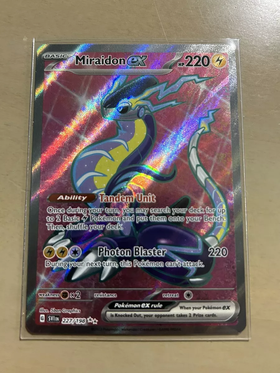 Pokemon Card Miraidon EX Scarlet&Violet 227/198