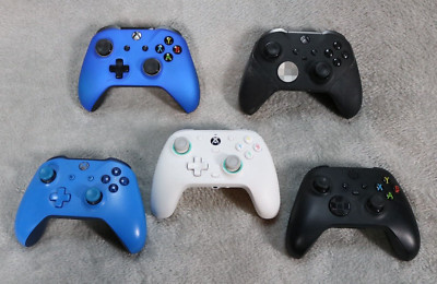 Lot of 5 Xbox Controllers Elite Series 2 SCUF Prestige GAMESIR