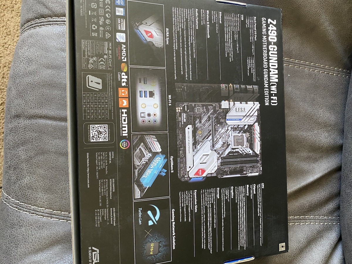 Asus Gundam Z490 Motherboard (LGA 1200 Socket, New Limited Edition