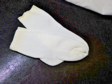 DOLL SOCKS OFF WHITE VARIOUS SIZES 2", 2-/4", 3", 4-1/4" 4-3/4" CHOOSE SIZE