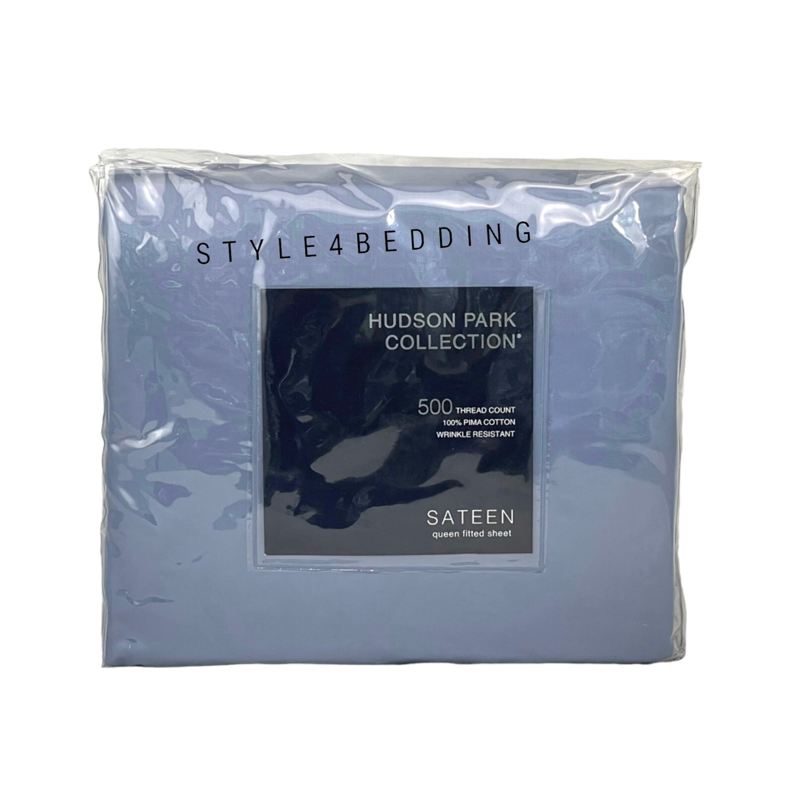 Hudson Park 500 Thread Count Pima Cotton QUEEN Fitted Sheet SLATE BLUE –  ASA College: Florida
