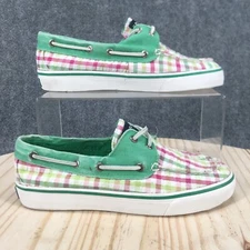 Sperry Top Sider Boat Shoes Womens 6 M Multicolor Lace Up Low Plaid 9447574