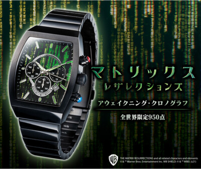 Matrix Resurrections Awakening Chronograph Official Wristwatch Wrist L JAPAN PSL