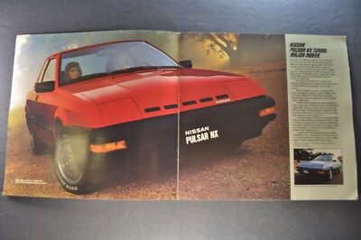 1984 Nissan Pulsar NX Catalog Sales Brochure Nice Original 84 | eBay