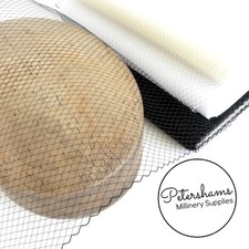 Fine Weave 9 Inch (23cm) Wide Veiling for Blusher Veils, Fascinators & Millinery