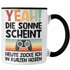 Trendation - Gamer Tasse Geschenk Jungen Zocker Mitbringsel Männer Zocken Gaming