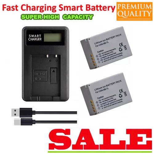 vhbw 2x batteria compatibile con Canon PowerShot G10, SX30 is, G11, G12 fotocamera (700mAh, 7,2V, Li-Ion) - Sostituisce NB-7L