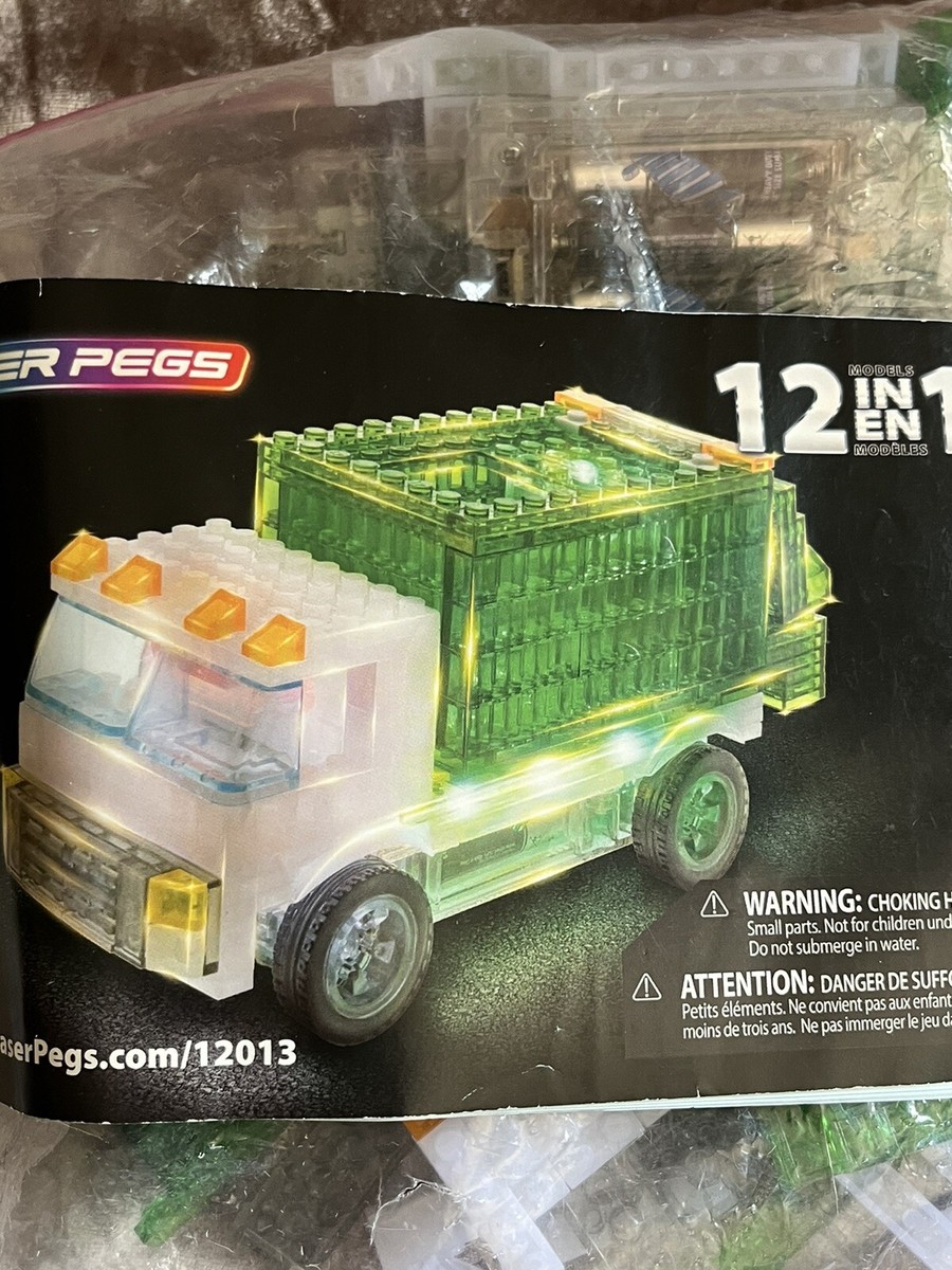 LASER PEGS Builder GARBAGE TRUCK 12 in BUILDING SET 12013 with