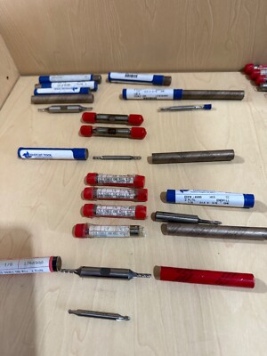 1/8 hss endmills various  15 pc lot see details